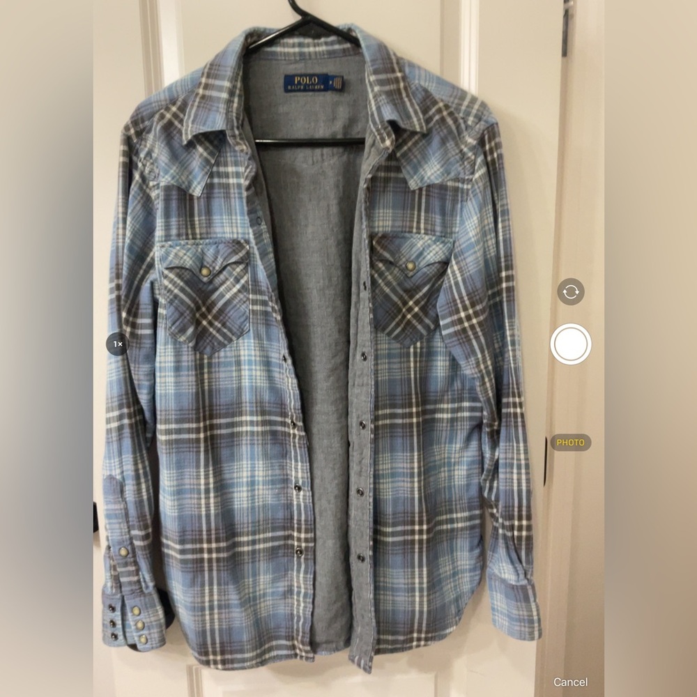 Men’s Ralph Lauren Flannel Snap Front Shirt